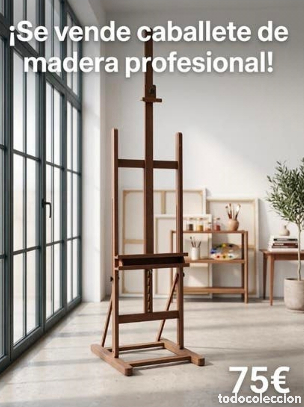 Arte: Caballete de madera profesional MABEF