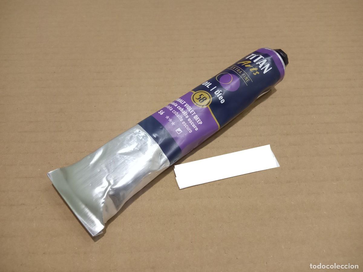 Kunst: TUBO PINTURA ART&Iacute;STICA TITAN ARTS OLEO VIOLETA COBALTO OSCURO SERIE 6 #58 60 ML NUEVO COMPLETO