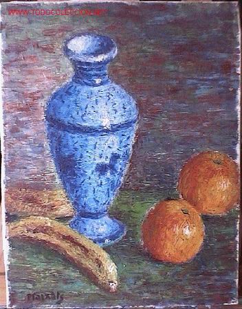 Arte: 801.- OLEO S/TELA 27x35 ,,,BODEGON,,, PLAIXATS