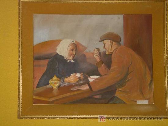 Arte: &Oacute;LEO EN LIENZO R.1379 - Foto 1
