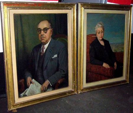 Arte: 1093.-  DOS OLEOS RAMON BORRELL PLA. - Foto 1