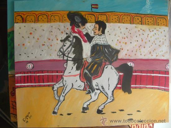 Arte: Algaucilillo, 50x60 cm. oleo sobre tablex , Crespo - Foto 1