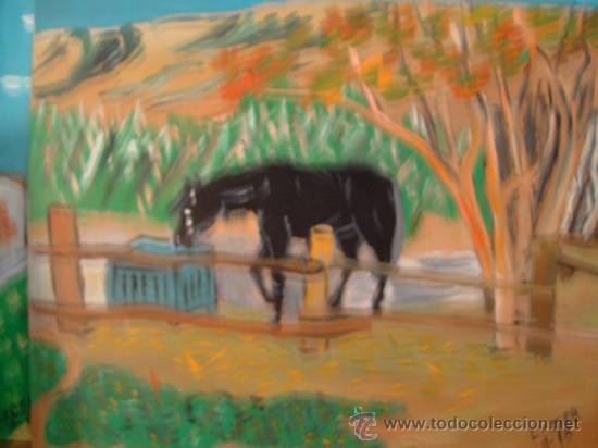Arte: &Eacute;bano , &oacute;leo /madera 50x60 de Crespo - Foto 1