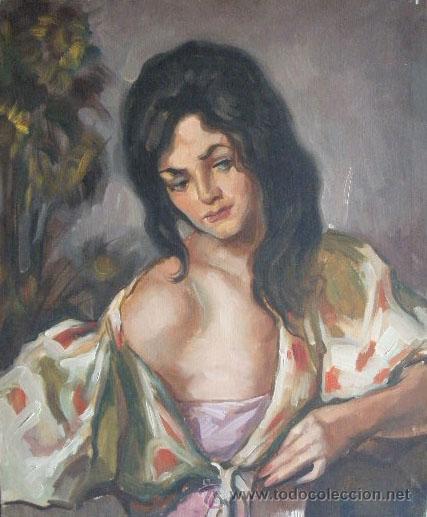 Arte: GITANA. OLEO SOBRE LIENZO - Foto 1