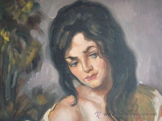 Arte: GITANA. OLEO SOBRE LIENZO - Foto 2