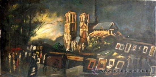 Arte: NOTRE DAME. OLEO S/LIENZO - Foto 1