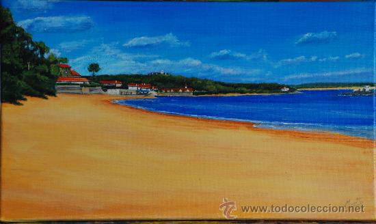 Arte: Oleo Playa de la Magdalena.Santander. - Foto 1