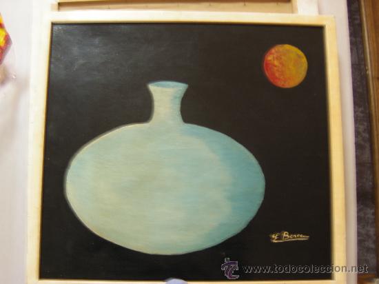 Arte: E. Berea - &oacute;leo sobre tablex- Jarron. - Foto 1
