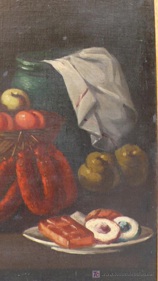 Arte: BODEG&Oacute;N s.XIX, tama&ntilde;o: 69x89 cm. - Foto 5