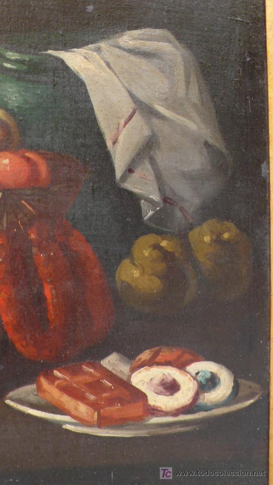 Arte: BODEG&Oacute;N s.XIX, tama&ntilde;o: 69x89 cm. - Foto 2
