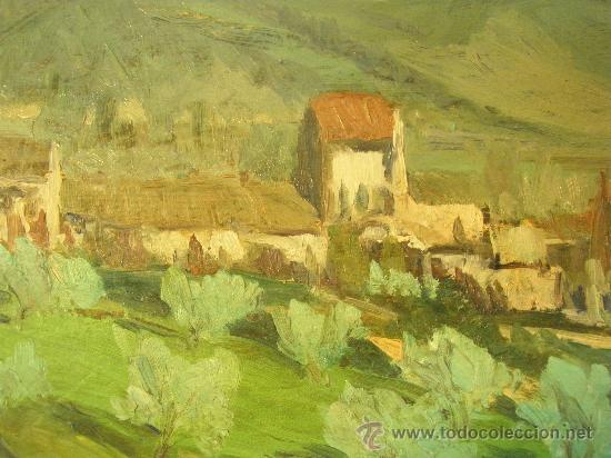 Arte: PAISAJE OLEO SOBRE TABLA - Foto 4