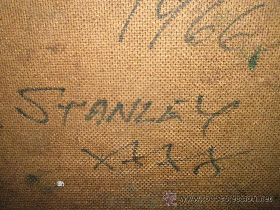 Arte: CUADRO CON ESPATULA DEL GRAN MAESTRO  STANLEY SMITH -1966 - CON MARCO -  61x46 cms. - Foto 5