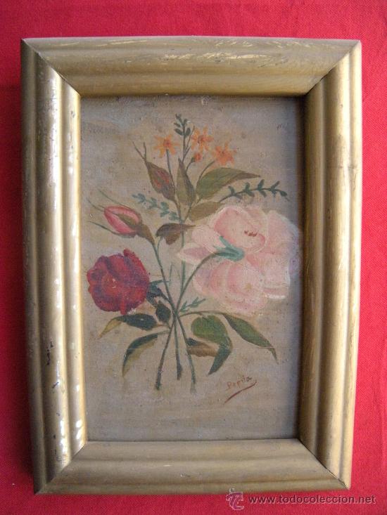 Arte: ANTIGUO OLEO SOBRE TABLA - Foto 1
