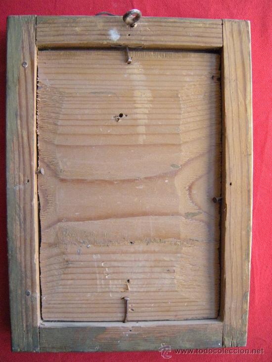 Arte: ANTIGUO OLEO SOBRE TABLA - Foto 3