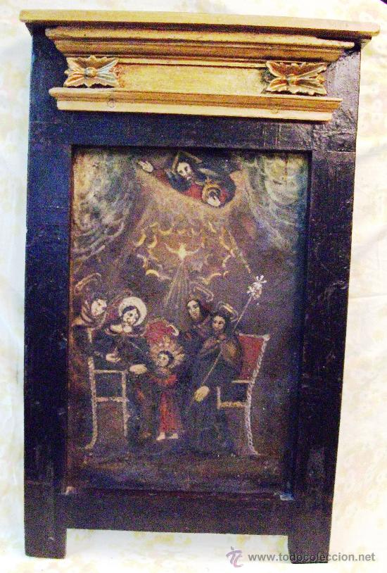 PINTURA AL OLEO DEL SIGLO XVII. MARCO SIGLO XVIII MD.80X50CM. (Arte - Pintura - Pintura al Óleo Antigua siglo XVII)
