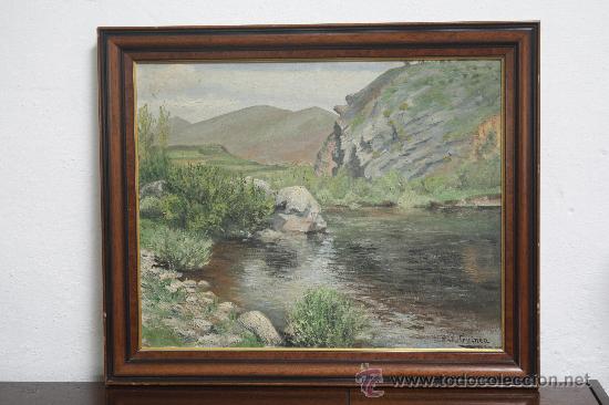 Arte: &Oacute;LEO SOBRE LIENZO, FIRMADO GUINEA. 60 X 48. MEDIDAS CON MARCO: 70 X 57.5.