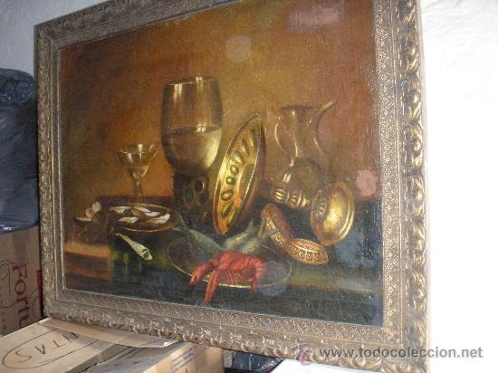 Arte: BODEGON DEL XIX SIGUIENDO MODELOS DE WILLEM CLAESZ HEDA - Foto 5
