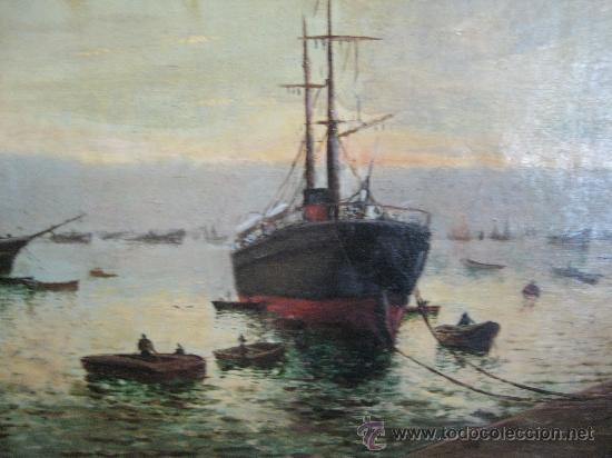 Arte: Cuadro marina fin del siglo XIX - Foto 1