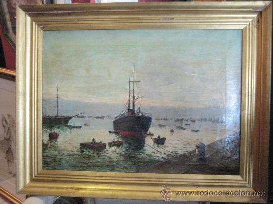 Arte: Cuadro marina fin del siglo XIX - Foto 3