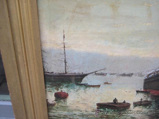 Arte: Cuadro marina fin del siglo XIX - Foto 7