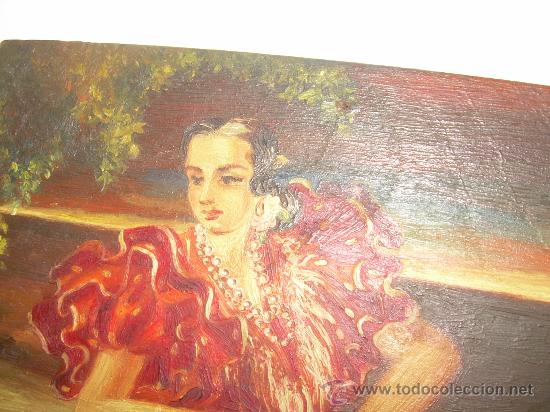 Arte: BONITO OLEO SOBRE TABLA DE ROBLE. - Foto 5