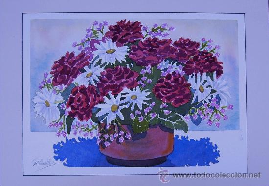 Arte: ACUARELA FLORES. - Foto 1