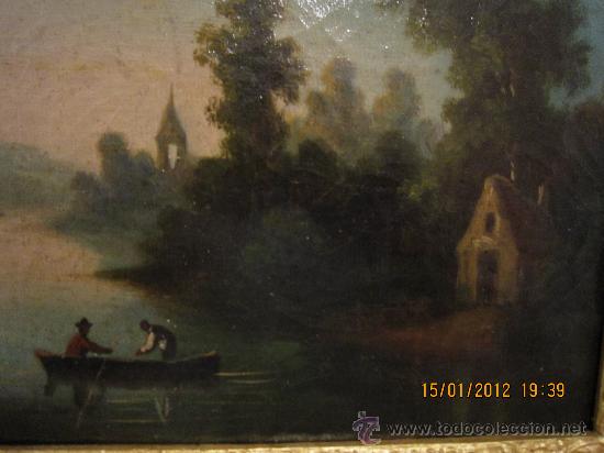 Arte: SIGLO XIX. &Oacute;LEO SOBRE LIENZO. - Foto 6