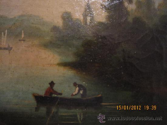 Arte: SIGLO XIX. &Oacute;LEO SOBRE LIENZO. - Foto 7