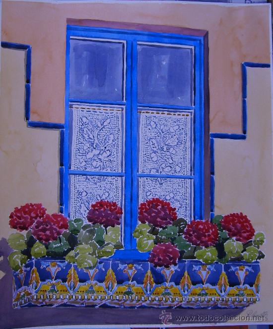 Arte: ACUARELA VENTANA - Foto 1