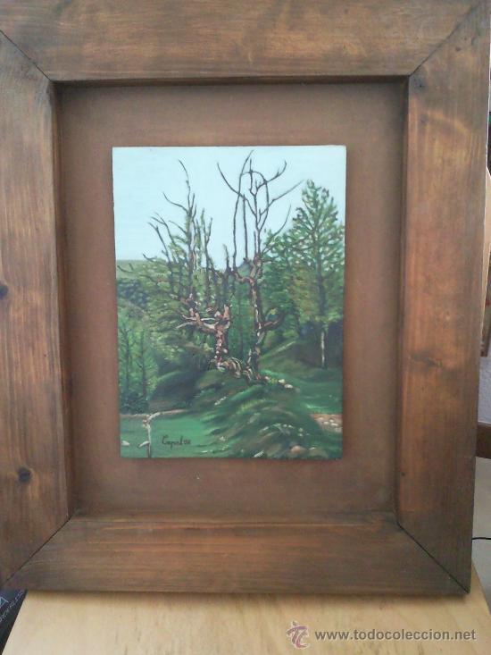 Arte: Oleo sobre tabla Bosque - Foto 1