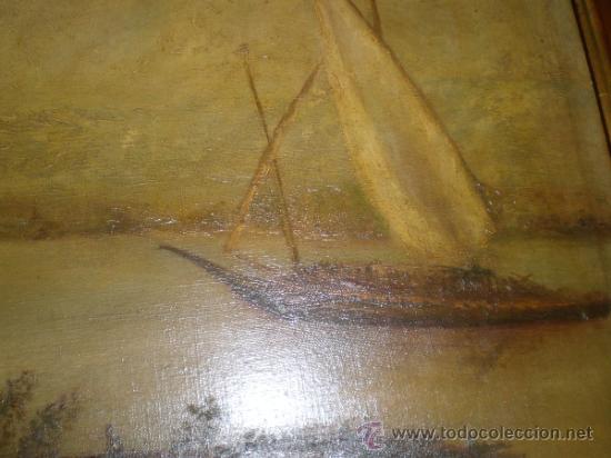 Arte: cuadro pintura al oleo barca - Foto 4