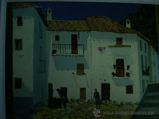 Arte: Oleo, Plaza Guejar Sierra. Molina Balderas. A&ntilde;os 70.