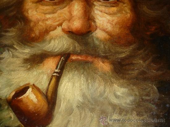 pintura-al-oleo-se-or-con-barba-y-pipa-firmado-comprar-pintura-al