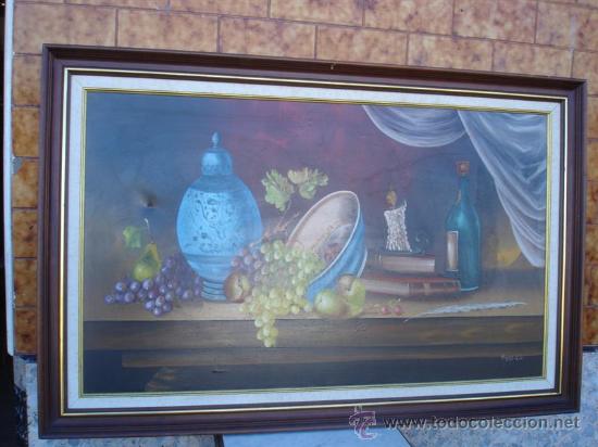 Arte: cuadro pintado al oleo bodegon con autor - Foto 3