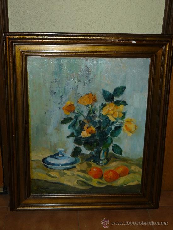 Arte: OLEO / TELA - FIRMADO E MODOLELL - 1947 - BODEG&Oacute;N - Foto 1