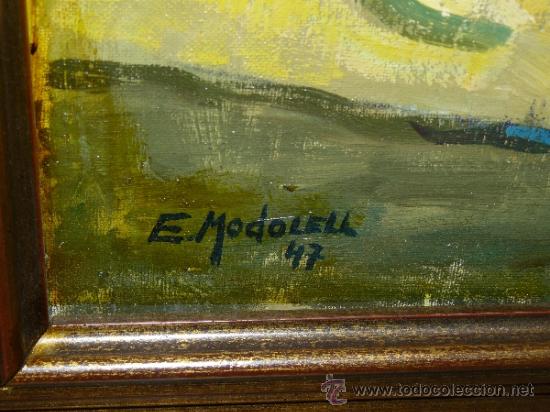 Arte: OLEO / TELA - FIRMADO E MODOLELL - 1947 - BODEG&Oacute;N - Foto 6