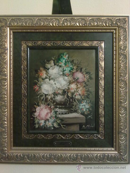 Arte: Bodegon de flores de R. Michel - Foto 1