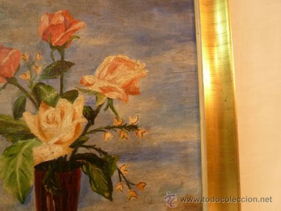 Arte: oleo sobre lienzo florero - Foto 4