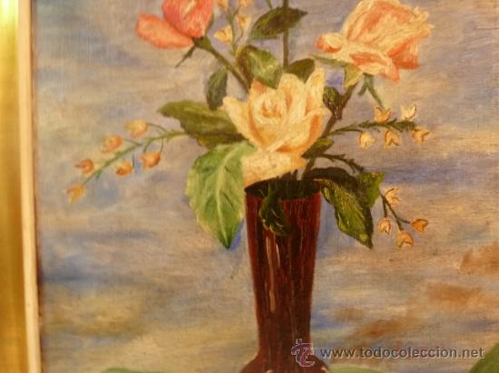 Arte: oleo sobre lienzo florero - Foto 3