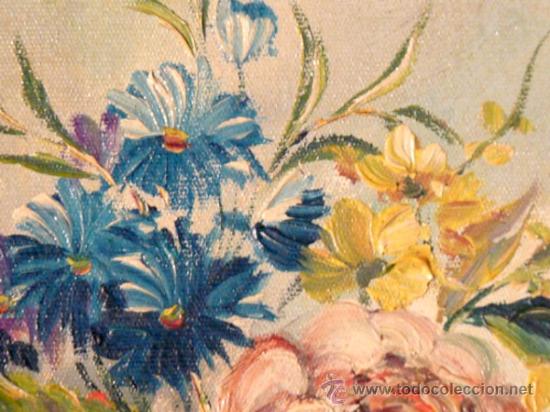 Arte: &oacute;leo sobre t&aacute;blex.teixido.Flores - Foto 3