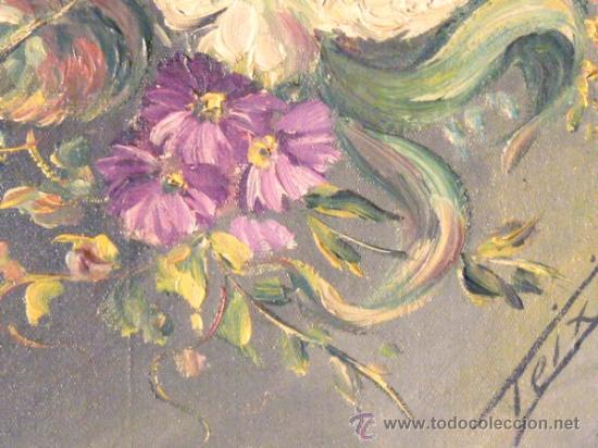 Arte: &oacute;leo sobre t&aacute;blex.teixido.Flores - Foto 5