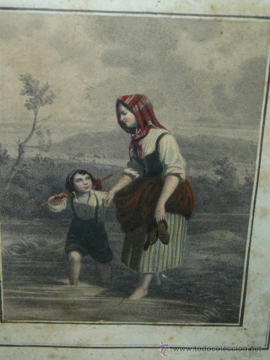 Arte: L&Aacute;MINA - AN&Oacute;NIMO - MADRE E HIJO - Foto 2
