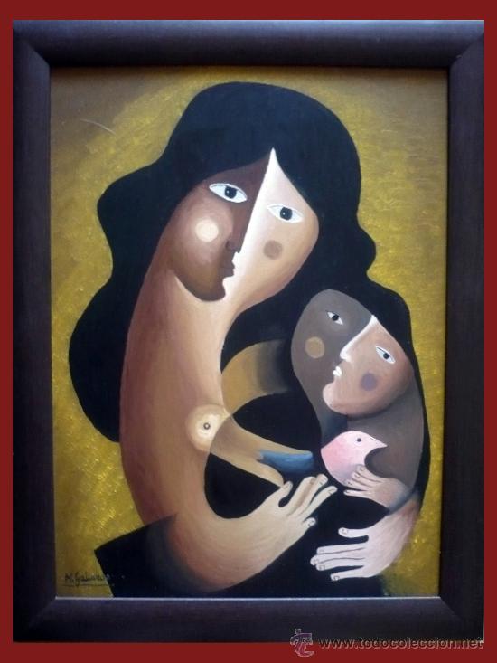 Arte: MATERNIDAD PICASSIANA - M.GALLARDO &iexcl;OFERTA!