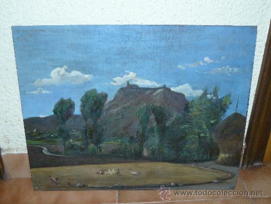 Arte: OLEO / YTABLEX - AN&Oacute;NIMO &acute;CASTELL DE TONA DESDE EL SAVELL - Foto 1