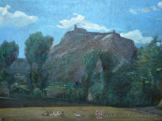 Arte: OLEO / YTABLEX - AN&Oacute;NIMO &acute;CASTELL DE TONA DESDE EL SAVELL - Foto 2