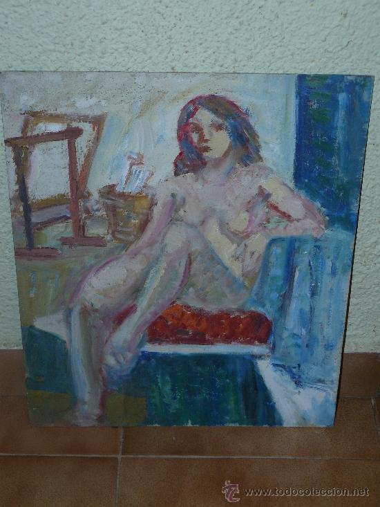 Arte: OLEO / TABLEX - AN&Oacute;NIMO - LA MODELO EN EL ESTUDIO - Foto 1