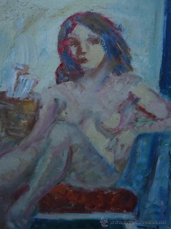 Arte: OLEO / TABLEX - AN&Oacute;NIMO - LA MODELO EN EL ESTUDIO - Foto 2