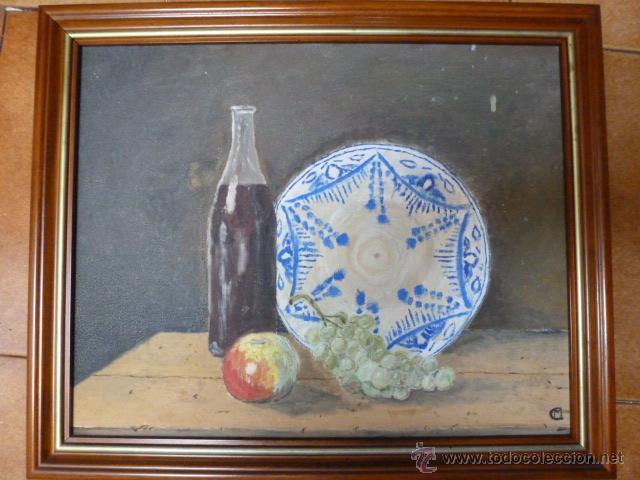 Arte: Bodegon al oleo, enmarcado - Foto 1