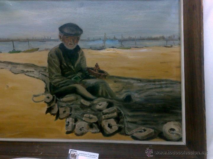 Arte: OLEO / LIENZO, .-PESCADOR.- - Foto 10
