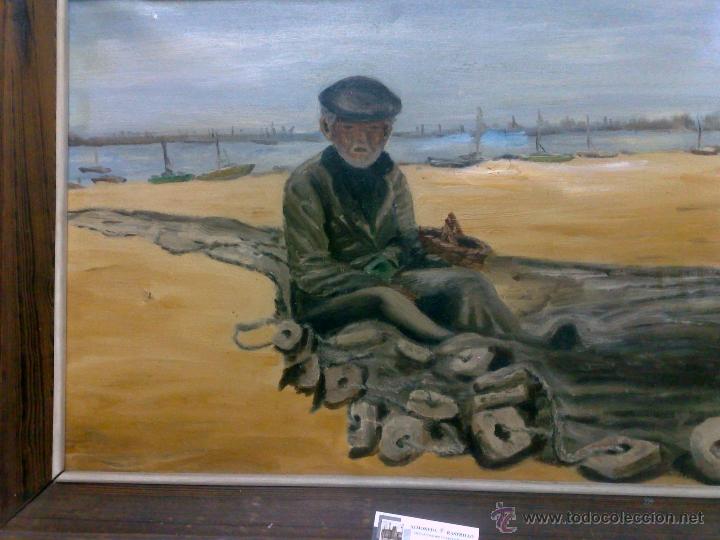 Arte: OLEO / LIENZO, .-PESCADOR.- - Foto 8